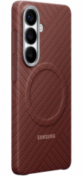 Samsung Pouzdro Carbon Magnet (červené, Samsung Galaxy S26)