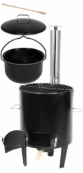 Sada Strend Pro, kotlová, zabijačková, kompletní, gulášová, 14 l, smaltovaná, s naběračkou, poklicí 