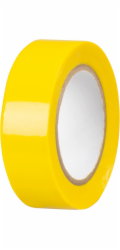 Páska Strend Pro, 19 mm, 10 m, max. 80°C, 40,0 kV/mm, žlutá, izolační, lepicí, PVC, balení 10 ks