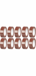 Páska Strend Pro, 19 mm, 10 m, max. 80°C, 40,0 kV/mm, hnědá, izolační, lepicí, PVC, balení 10 ks