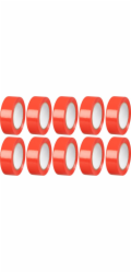 Páska Strend Pro, 19 mm, 10 m, max. 80°C, 40,0 kV/mm, červená, izolační, lepicí, PVC, balení 10 ks