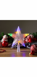 Hvezda MagicHome Vanoce, 10 LED, barevna, 2xAA