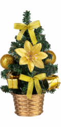 Dekorace MagicHome Vánoce, stromeček, s bubnem, 21 cm