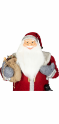 Dekorace MagicHome Vánoce, Santa, červený, 120 cm