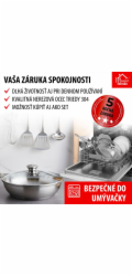 Panvica MagicHome Chloe, 20 cm, 1,5 lit., so sklenenou pokrievkou, nerez