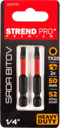 Bit Strend Pro Premium Torx, T 20, bal. 2 ks