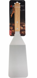 Obracač Strend Pro Grill, na grilovanie a opekanie, s drevenou rúčkou, nerez, 34cm