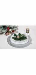 Podložka MagicHome pod talíř, 38 cm, stříbrná