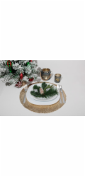 Podložka MagicHome pod talíř, 38 cm, hnědá
