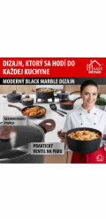 Sada riadu MagicHome Black Marble Line, 13 dielna