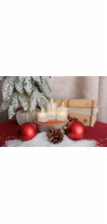 Sviečka MagicHome Vianoce, sada 3 ks, LED teplá biela, jednoduché svietenie, 3,7x5/6,5/8 cm