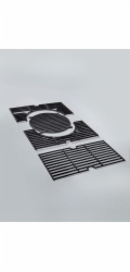 Rošt na gril Manresa BBQ 225x440 mm, s vnitřním kruhovým roštem