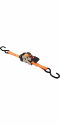 Popruh upínací Strend Pro, samonavíjecí pás s ráčnou, 25 mm, L-1,8 m, max. 300 kg, bal. 2 ks