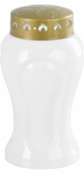 Kahanec MagicHome TG-26, s LED sviečkou, na hrob, biely, 10x17 cm, (súčasť balenia 2xAA)
