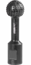 Rašpľa Strend Pro RSP41, na drevo, 30 mm, pre uhlovú brúsku, guľová, čierna