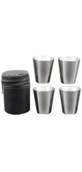 MagicHome Stamper, sada, nerezová ocel, v koženkovém pouzdře, 4x30 ml