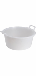 Miska na vodu ICS P9145, 18 litrů, 45 cm, bílá, kulatá, s ušima