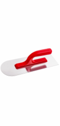 Strend Pro Premium, REDhand, U-TYPE, plast. rukojeť, zaoblená, 320x110 mm, 0,7 mm, nerezová ocel