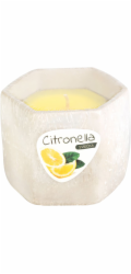 Citronelová svíčka, cement, 85 g, repelent, 90x75 mm