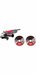 Bruska Worcraft AG08-115P, 710W, 115 mm, M14, úhlová bruska, PROMO + 2 kotouče