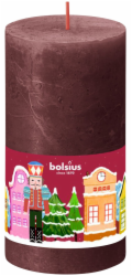 Svíčka Bolsius Louskáček, válcová, vánoční, 54 hodin, 68x130 mm