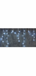 Řetěz MagicHome Christmas Icicle, 200 LED studená bílá, centrovaný, jednoduché světlo, časovač, 230 