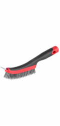 Kartáč Strend Pro ComfortGrip CG687, 4 řady, ocelový, se škrabkou