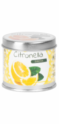 Citronelová svíčka, repelent, plechová krabička, 50 g, 55x55 mm, Sellbox 12 ks