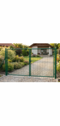 Strend Pro METALTEC DUO, 3580/1450/100x50 mm, zelený, dvoukřídlý, zahradní, ZN+PVC, RAL6005