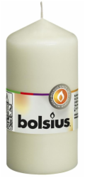 Svíčka Bolsius Pillar 120/60 mm, válcová, krémová