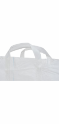 Pytel BigBag TSF2, 68x35x46 cm, PP, 2 uši, bílý, stahovací pytel, ploché dno, max. 100 kg, zahrada