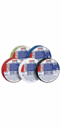 Páska tesa® PRO tesaflex®, elektroizolační, lepicí, sPVC, 19 mm, černá, L-20 m