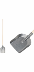 Lopata S504-4.WH Universal, 270x220 mm, dřevěná násada