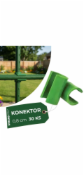 Spojka SC08, 8 mm, plast, konektor pro zahradní opěrné tyče, bal. 30 ks