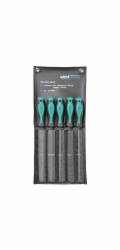 Sada pilníků Whirlpower® 154-5005, 5 kusů, 200 mm, ploché, kulaté, čtvercové, rovné, půlkruhové