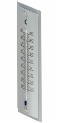 Teploměr Strend Pro TM-181 Steel, venkovní, na okno, 230x50x15 mm, Alu
