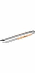 Kleště Strend Pro Grill, BBQ, na gril, nerezová ocel, 45 cm, dřevěná rukojeť
