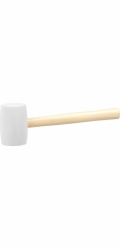 Kladivo Strend Pro HM221 450 g, gumové, WhiteHead, dřevěná rukojeť, délka rukojeti 310 mm