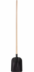 Lopata S504B.WH 7130, černá, 280x235 mm, dřevěná násada