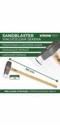 Sekera Strend Pro A6441 Pískovací 3000 g, štípací, dřevěná násada 900 mm