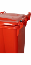 Kontejner MGB 120 litrů, plastový, červený, HDPE, popelník na odpad
