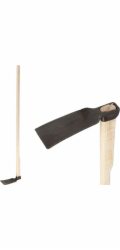 Smeták Gardex Basmat, 568 g, úzký, kovaný, dřevěná násada