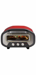Ariete Pizzaofen DA GENNARO (rot/edelstahl, 2.200 Watt, für Pizzen bis ca. Ř 30cm)