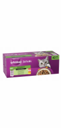 WHISKAS Tasty Mix Výběr šéfkuchaře v omáčce Box – mokré krmivo pro kočky – 40x85g