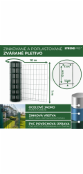 Pletivo EUROPLAST 1, 1000/100x50/2,20 mm, zelene, RAL 6005, Zn+PVC, ohradove, bal. 10 m