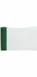 Pletivo ECONOMY 6, 1000/20x20 mm, 45° štvorcový vzor, 300g/m2, zelené, celoplastové, bal. 05 m