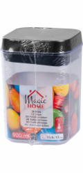 Dóza MagicHome, so silikónovým tesnením, 900 ml, 106x106x150 mm, stohovacia