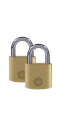 Zámok Yale Y110B/40/122/2, Standard Security, visiaci, 40 mm, zjednotené 2 zámky s 3 kľúčami