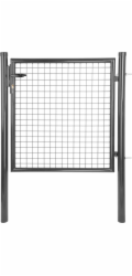 Brána Strend Pro METALTEC ECO 2, 1000/1800/50x50 mm, okrúhly rám, antracit, jednokrídlová, záhradná,