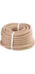 Lano Strend Pro Premium, jutové, prírodné, 16 mm, stáčané, L-20 m